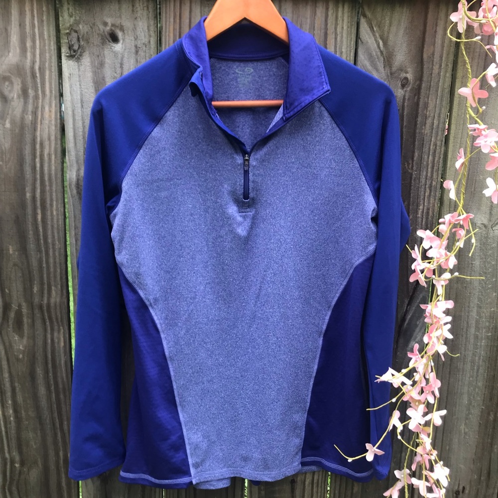 Champion Womens Long Sleeve Shirt Size M Purple